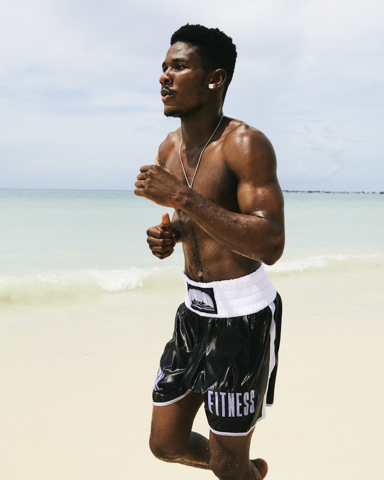 Beach run in Grand Cayman