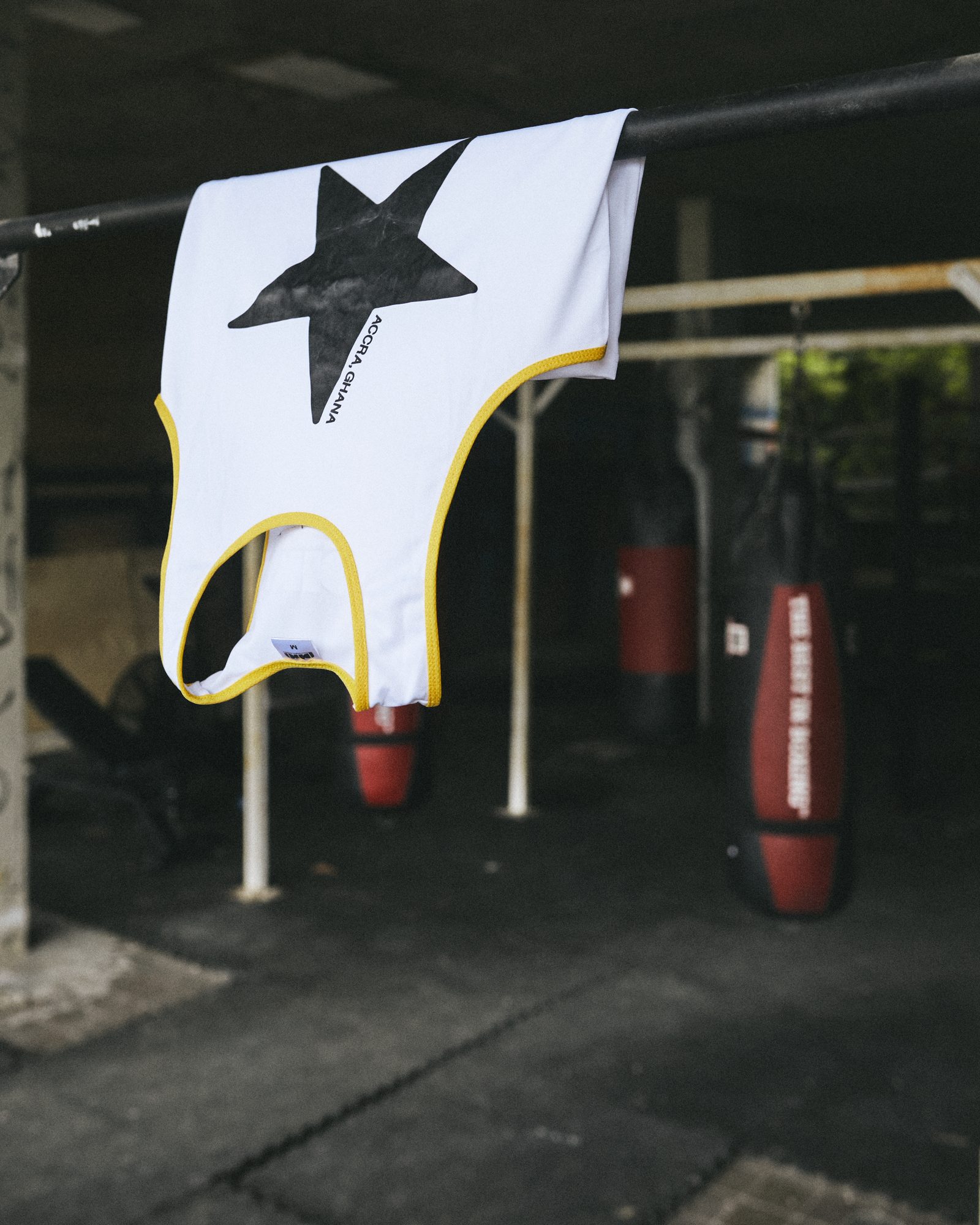 The Accra, Ghana vest with the Black Star