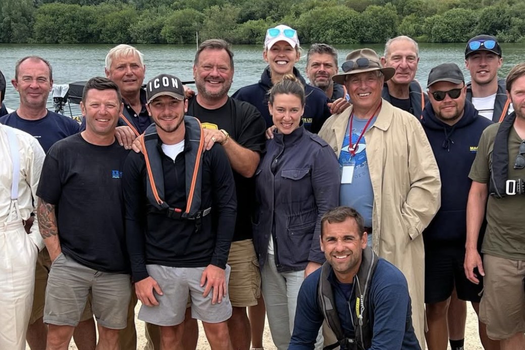 The marine and rowing department on location